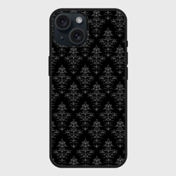Чехол силиконовый для Apple iPhone 15 матовый Готический рисунок