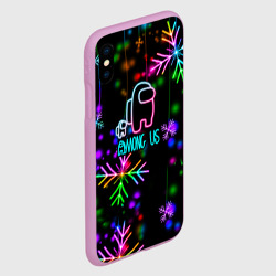 Чехол для iPhone XS Max матовый Among Us New Year - фото 2