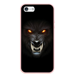 Чехол для iPhone 5/5S матовый Злой Волк