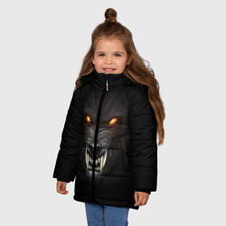 Зимняя куртка для девочек 3D Злой Волк - фото 2
