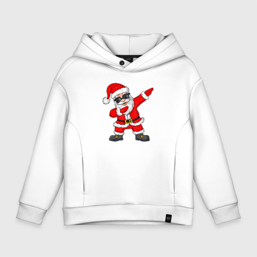 Детское худи Oversize хлопок Dabing Santa, цвет белый