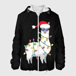 Мужская куртка 3D Рождественская Лама