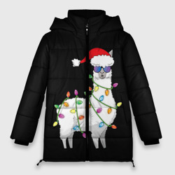 Женская зимняя куртка Oversize Рождественская Лама