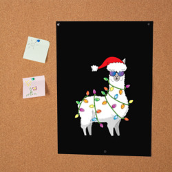 Постер Рождественская Лама - фото 2