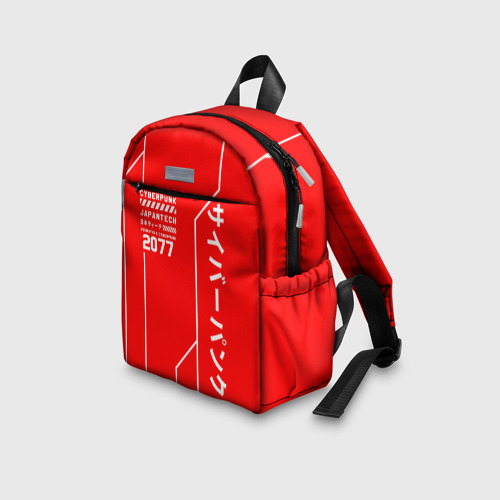 Детский рюкзак 3D с принтом CYBERPUNK FASHION, вид сбоку #3