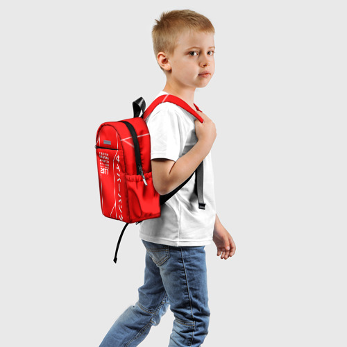 Детский рюкзак 3D с принтом CYBERPUNK FASHION, вид сзади #1