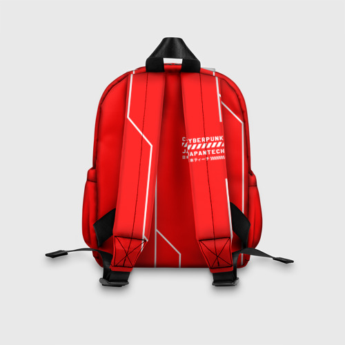 Детский рюкзак 3D с принтом CYBERPUNK FASHION, вид сзади #2