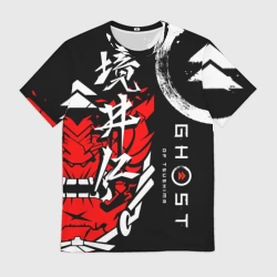 Мужская футболка 3D Ghost of Tsushima