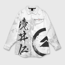 Мужская рубашка oversize 3D Ghost of Tsushima