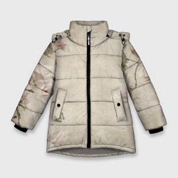 Зимняя куртка для девочек 3D Цветущая сакура