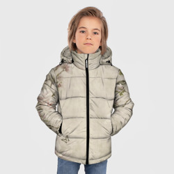 Зимняя куртка для мальчиков 3D Цветущая сакура. - фото 2