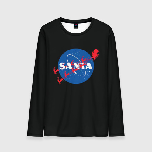 Мужской лонгслив 3D Santa | Nasa