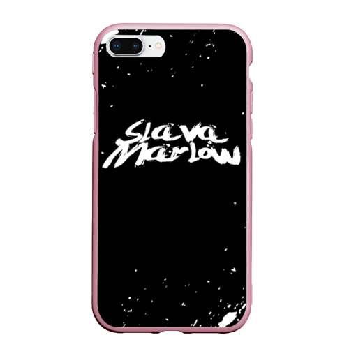 Чехол для iPhone 7Plus/8 Plus матовый Slava Marlow, цвет розовый