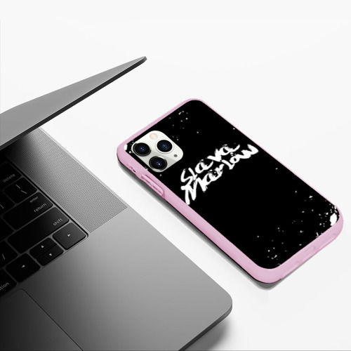 Чехол для iPhone 11 Pro Max матовый Slava Marlow, цвет розовый - фото 5
