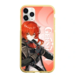 Чехол для iPhone 11 Pro Max матовый Персонаж Genshin Impact