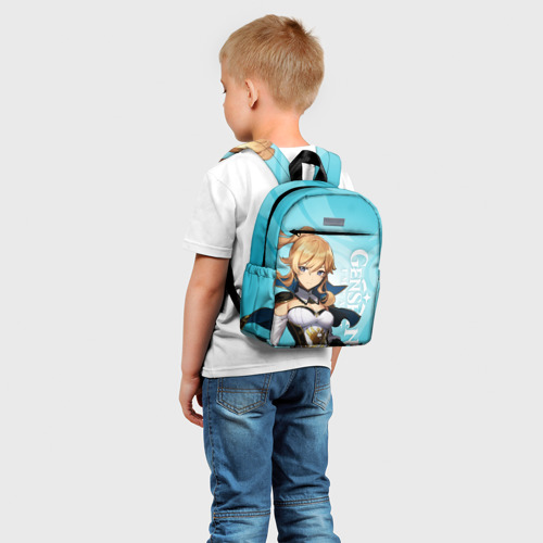 Детский рюкзак 3D с принтом GENSHIN IMPACT, ДЖИНН, фото на моделе #1