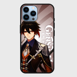 Чехол для iPhone 14 Pro Max Genshin Impact, Чжун Ли