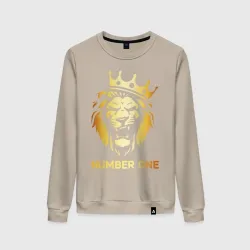 Женский свитшот хлопок Золотой Лев
