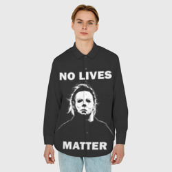 Мужская рубашка oversize 3D Michael Myers - фото 2