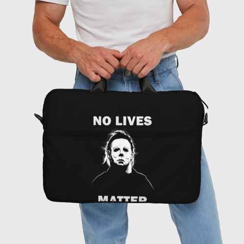 Сумка для ноутбука 3D Michael Myers, цвет 3D печать - фото 5