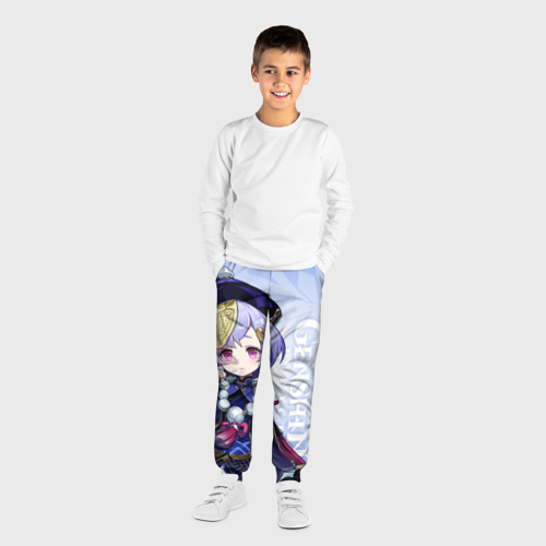 Детские брюки 3D с принтом Genshin Impact: Ци Ци, вид сбоку #3