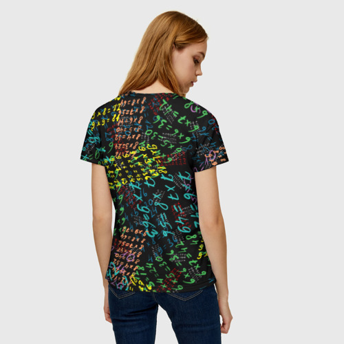 Женская футболка 3D Таблица умножения, цвет 3D печать - фото 4