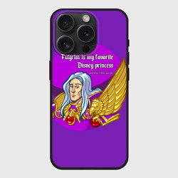 Чехол силиконовый для Apple iPhone 15 Pro матовый ...а ещё я люблю фиолетовый