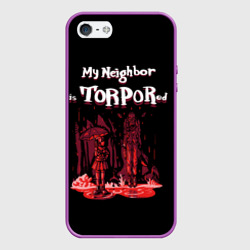 Чехол для iPhone 5/5S матовый Мой сосед в торпоре