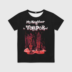 Детская футболка 3D Мой сосед в торпоре