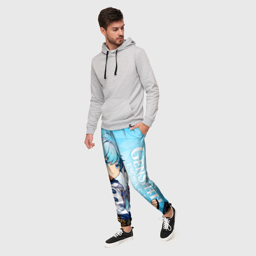 Мужские брюки 3D с принтом GENSHIN IMPACT, ЧЖУН ЮНЬ, фото на моделе #1
