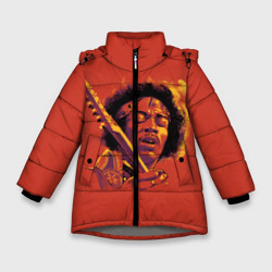 Зимняя куртка для девочек 3D Джимми Хендрикс