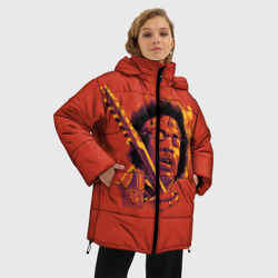 Женская зимняя куртка Oversize Джимми Хендрикс - фото 2