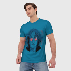 Мужская футболка 3D Джон Ленон - фото 2