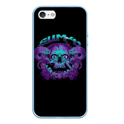 Чехол для iPhone 5/5S матовый Sum 41 skull