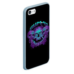 Чехол для iPhone 5/5S матовый Sum 41 skull - фото 2