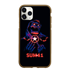 Чехол для iPhone 11 Pro Max матовый Sum 41 череп