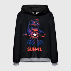 Мужская толстовка 3D Sum 41 череп