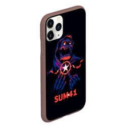 Чехол для iPhone 11 Pro Max матовый Sum 41 череп - фото 2