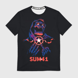 Мужская футболка 3D Sum 41 череп