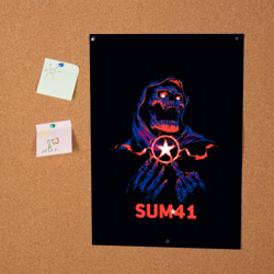 Постер Sum 41 череп - фото 2