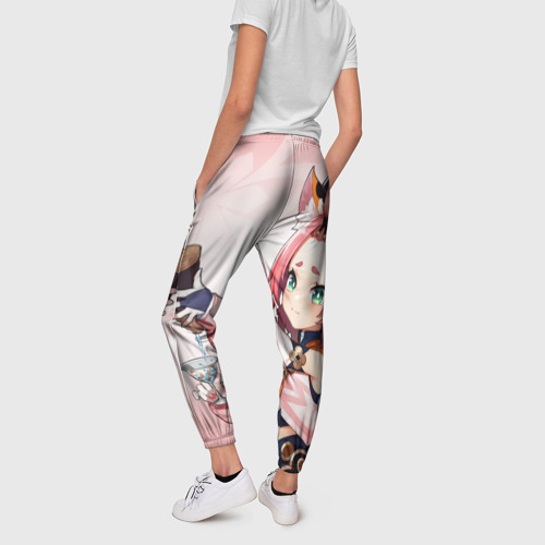 Женские брюки 3D Genshin Impact, Диона, цвет 3D печать - фото 4