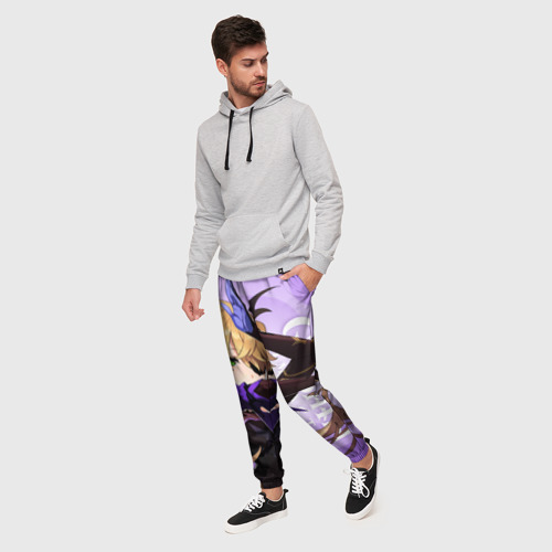 Мужские брюки 3D Genshin Impact, Фишль, цвет 3D печать - фото 3
