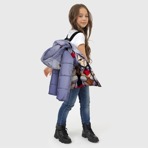 Зимняя куртка для девочек 3D Genshin Impact, Ноэлль, цвет черный - фото 6