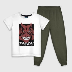 Детская пижама с белой футболкой Кенпачи Банкай