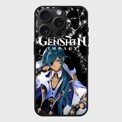 Чехол силиконовый для Apple iPhone 15 Pro матовый Enshin Impact