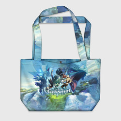 Пляжная сумка 3D Genshin Impact