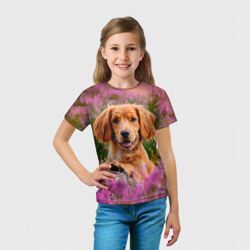 Детская футболка 3D Кокер-спаниель, цвет 3D печать - фото 5