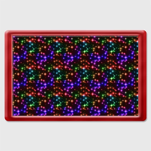 Магнит 45*70 Разноцветное сияние космоса паттерн