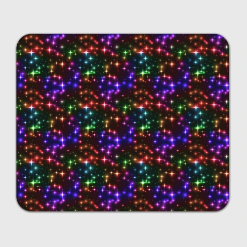 Прямоугольный коврик для мышки Разноцветное сияние космоса паттерн