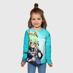 Детский лонгслив 3D Genshin Impact, Сахароза - фото 2